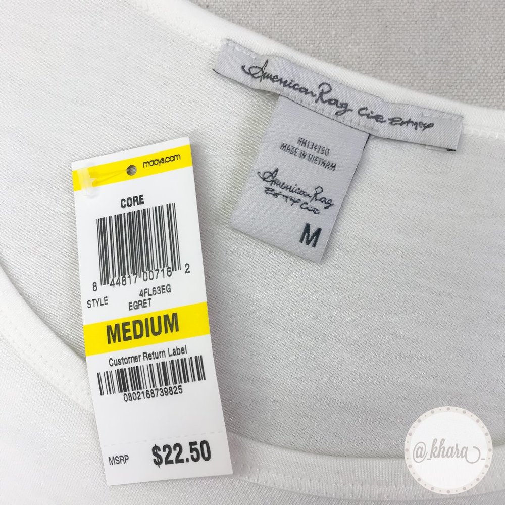American Rag Half-Sleeve Long Crop Top - Picture 11 of 14